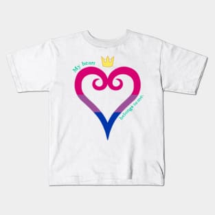 Bi Pride Heart Kids T-Shirt